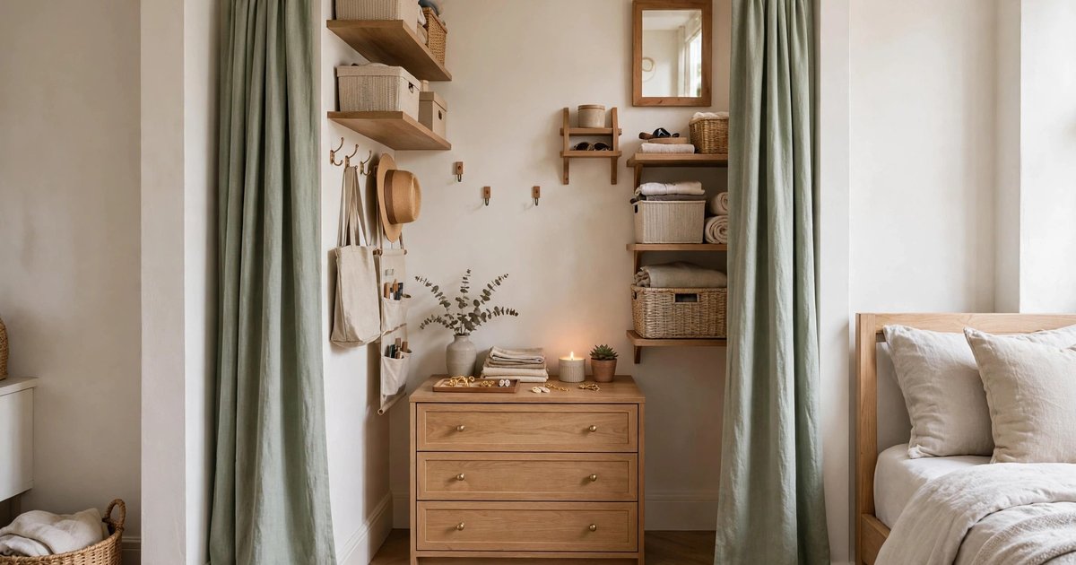 Move the dresser into the closet