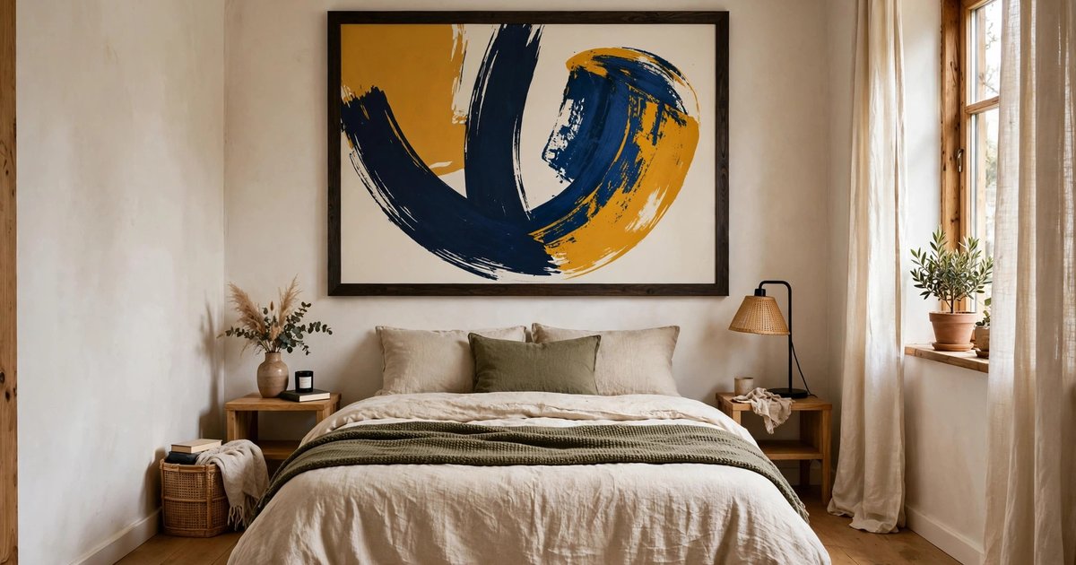 One oversized art print, not a gallery wall