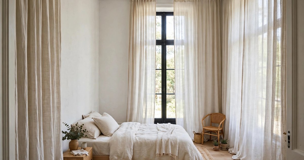 Hang curtains high and wide