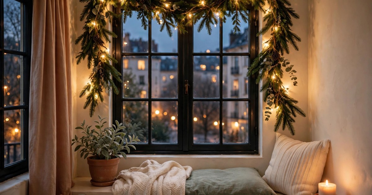12 Christmas Window Decor Ideas for Small Apartments