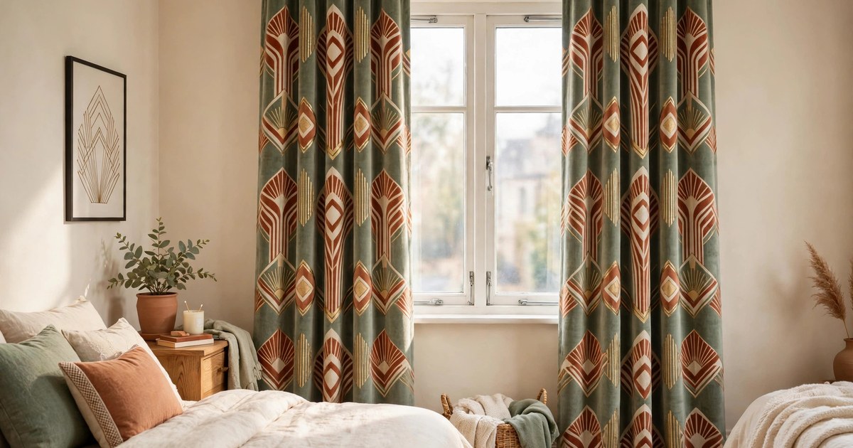 Velvet curtains on a tension rod framing a rental window