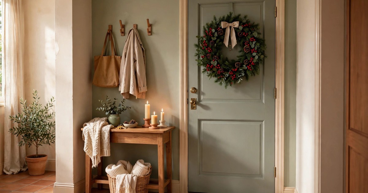 10 No-Drill Ways to Hang a Christmas Wreath in a Rental