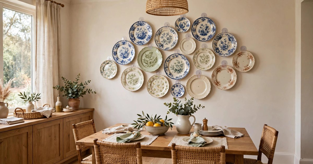 The plate wall (with adhesive disc hangers)