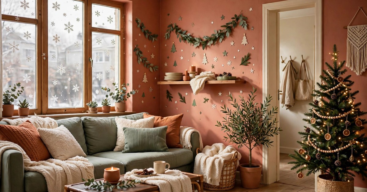 9 Peel-and-Stick Christmas Decor Finds Under $20 for Renters