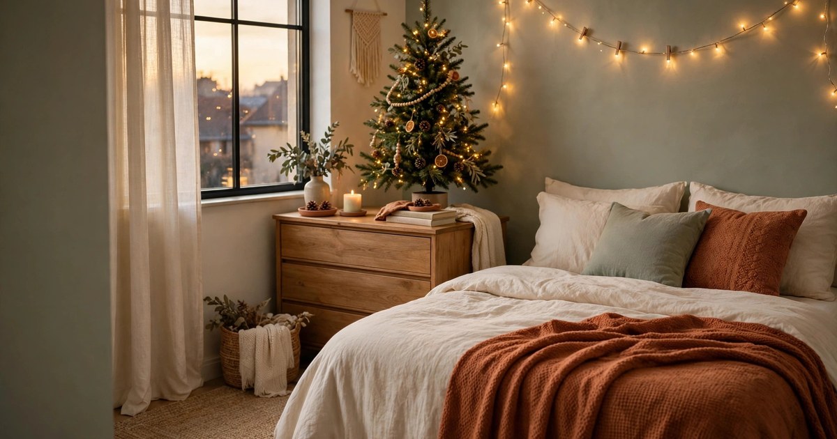 10 Christmas Bedroom Decor Ideas for Small Apartments