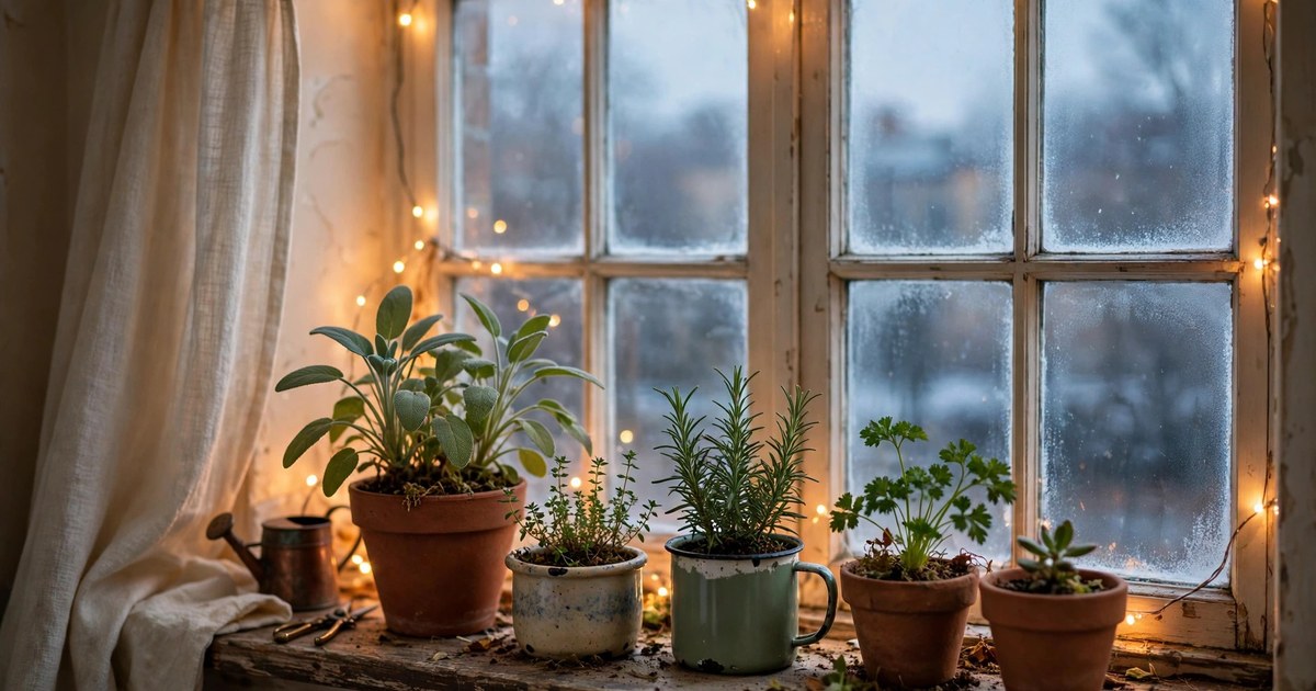 How to Build a Cozy Winter Windowsill Garden in a Rental Apartment